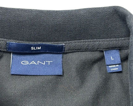 GANT Navy blue Slim Fit Cotton Polo Shirt