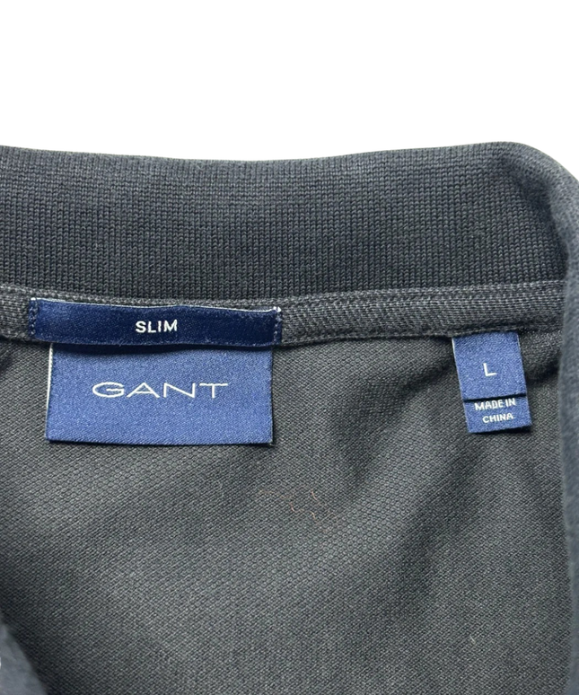 GANT Navy blue Slim Fit Cotton Polo Shirt