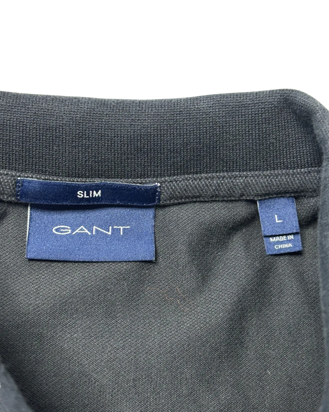 GANT Navy blue Slim Fit Cotton Polo Shirt
