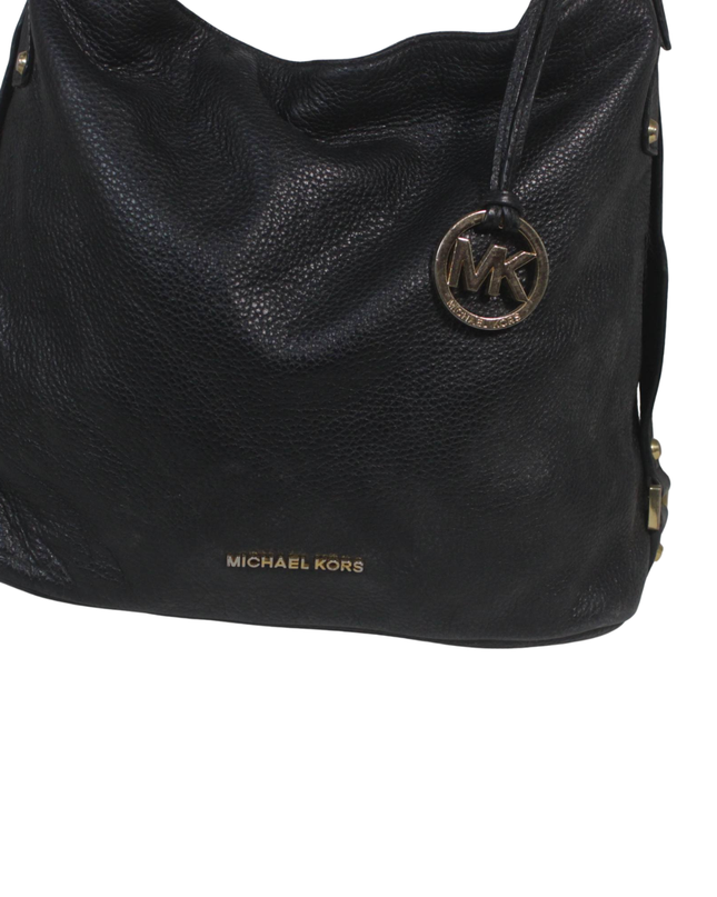 Michael Kors Black Pebbled Leather Hobo Bag