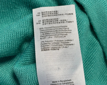 edc Vibrant Green V-Neck Lightweight Knit Sweater