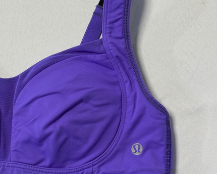 Lululemon Purple High Support Molded Cup Sports Bra