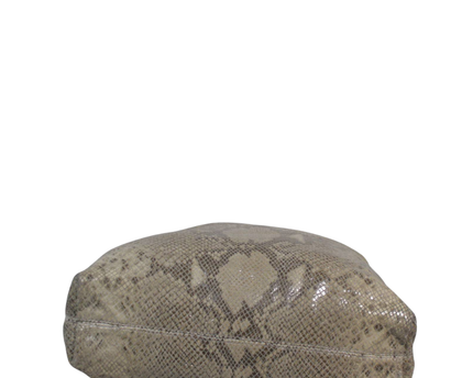 Michael Kors Beige Snakeskin Embossed Shoulder Bag