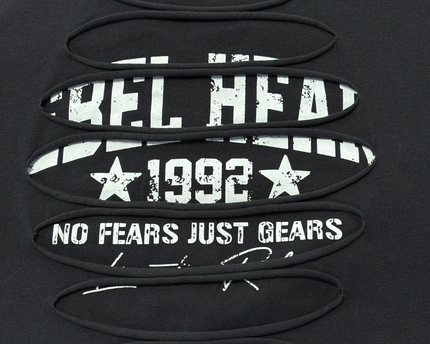 FB Sister Black Rebel Heart 1992 Cutout Graphic Crop Top