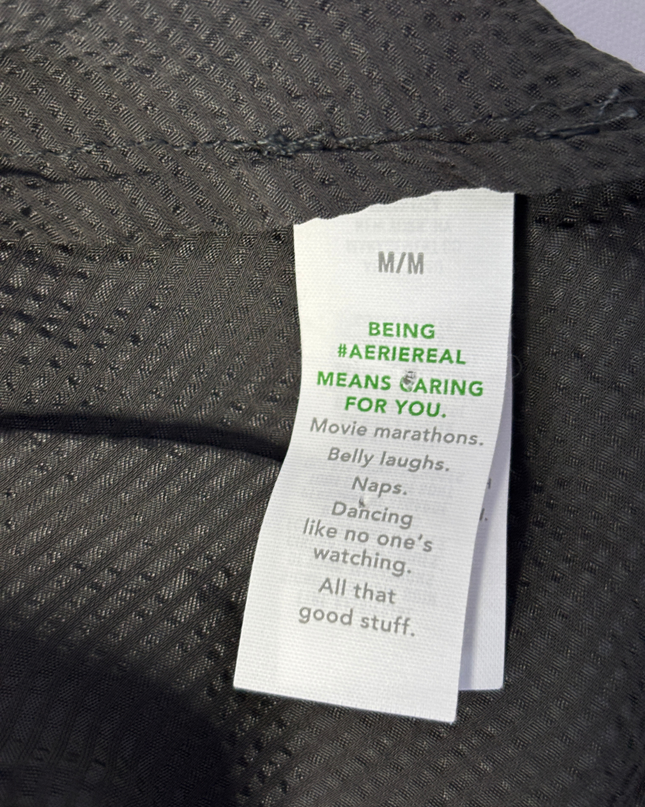 Aerie Black Smocked Mini Skirt