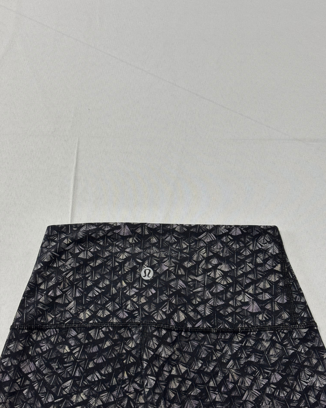 Lululemon Black Geometric Pattern High-Rise Performance Leggings
