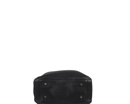 Coach Black Leather Tote Bag