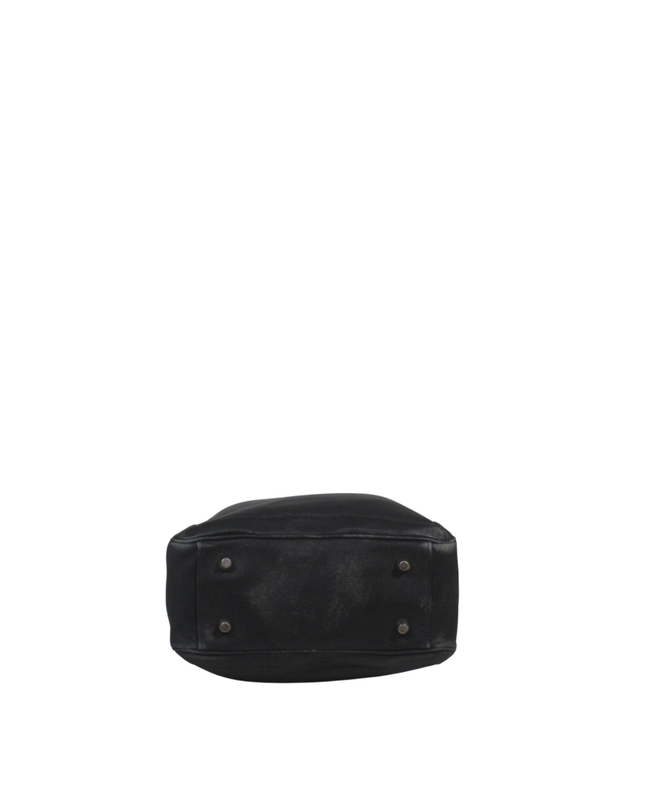 Coach Black Leather Tote Bag