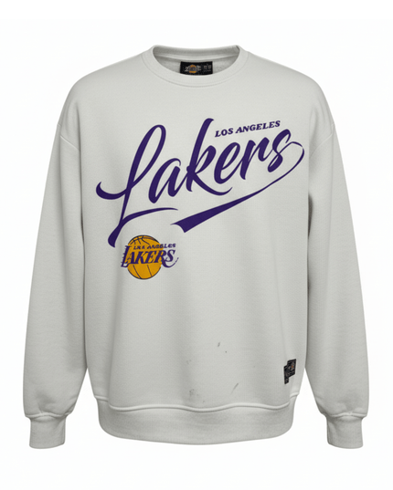 NBA Los Angeles Lakers White Graphic Sweatshirt