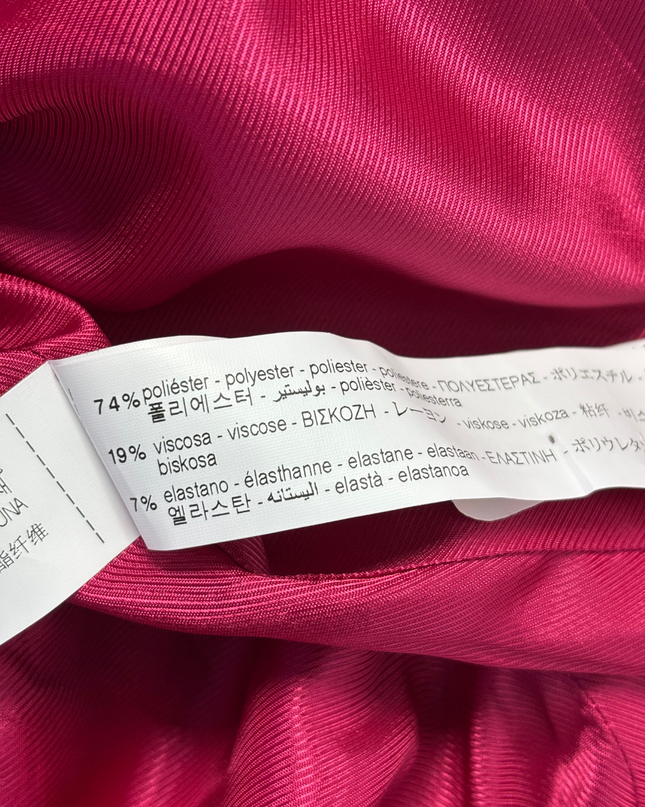 Zara Pink Satin Lapel Tailored Blazer
