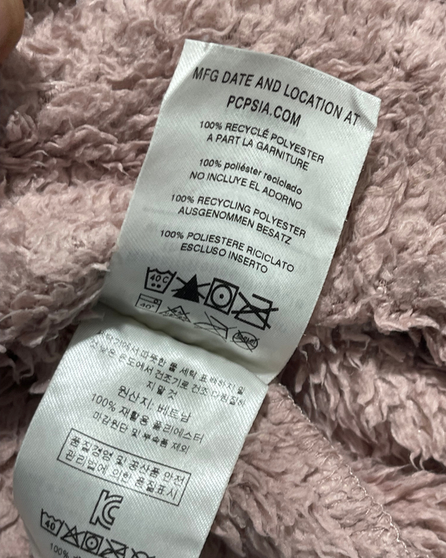 Patagonia Dusty Rose High-Pile Fleece 1/4 Zip Sweatshirt