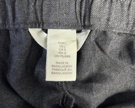 H&M Dark Grey Wide Leg Drawstring Pants