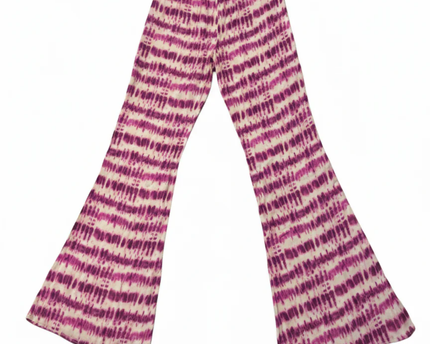 Pull&Bear Purple Tie-Dye Flare Leg Pants