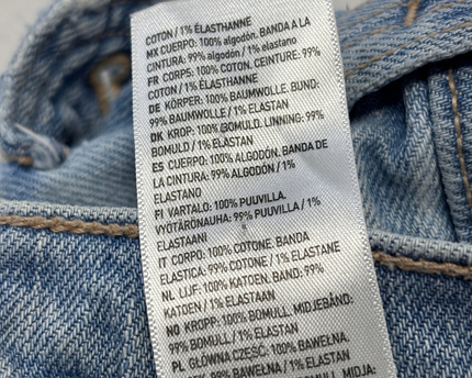 American Eagle Blue High-Rise Wide Leg Patch Pocket Jeans