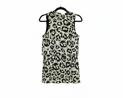 Dorothy Perkins Animal Print Sleeveless Layered Maxi Dress