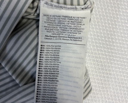 Nike Golf Grey Striped Sports Polo