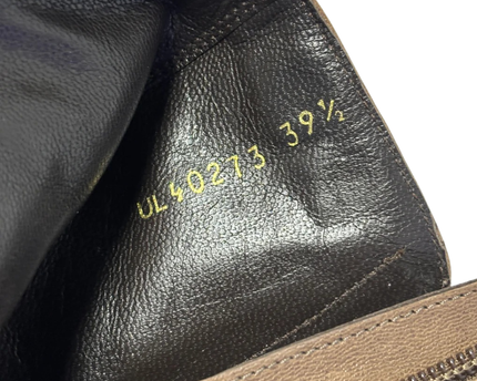Stuart Weitzman Brown Studded Leather Ankle Boots