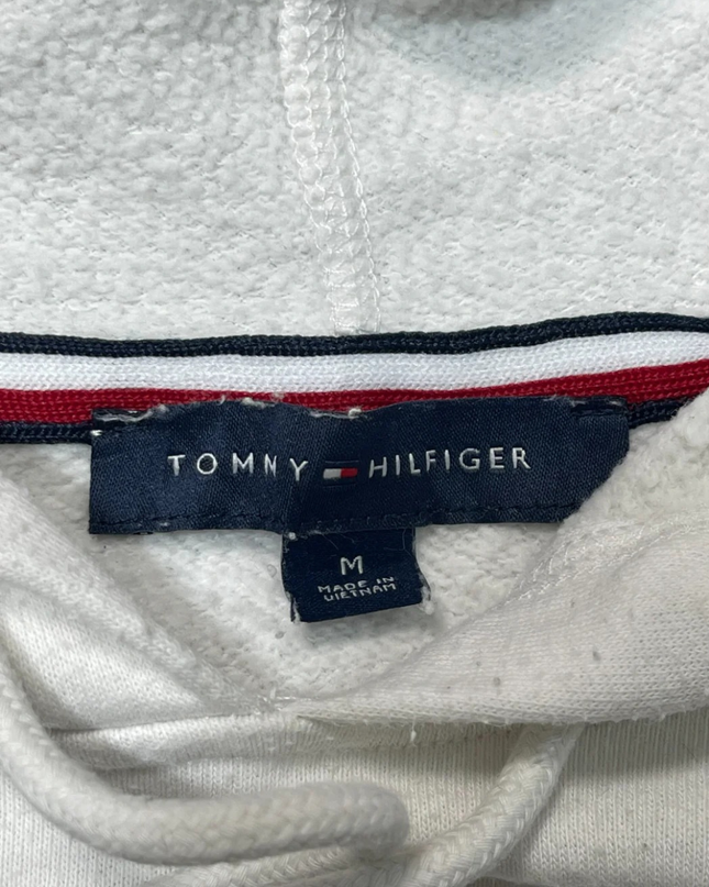 Tommy Hilfiger White Graphic Logo Pullover Hoodie