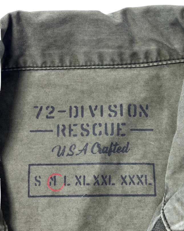 OVS Olive Green Military-Inspired Utility Field Jacket