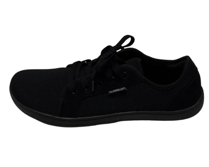 HUBIBEAR Black Mesh Low-Top Sneakers