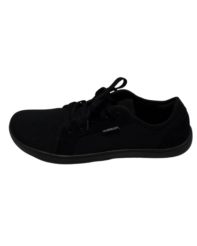 HUBIBEAR Black Mesh Low-Top Sneakers