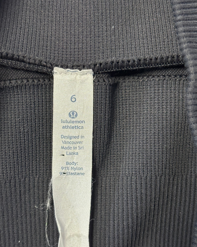 Lululemon Black Seamless Textured Capri Leggings