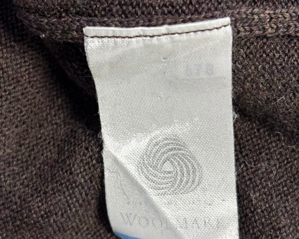 Lacoste Brown Crewneck Knit Sweater