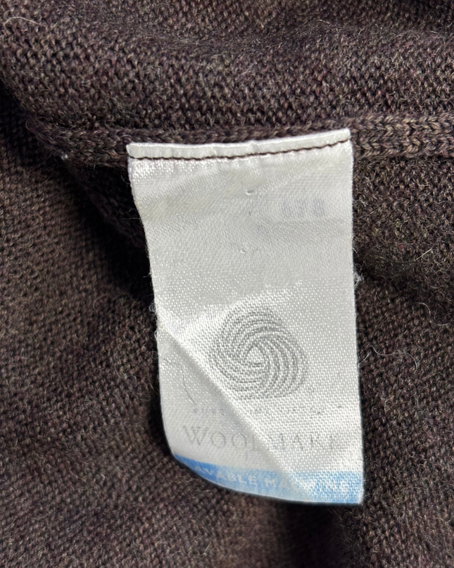 Lacoste Brown Crewneck Knit Sweater