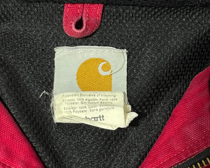 Carhartt Red Canvas Hooded Active Jacket