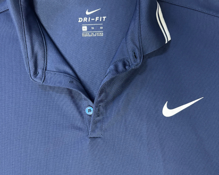 Nike Navy Blue Dri-FIT Performance Sports Polo