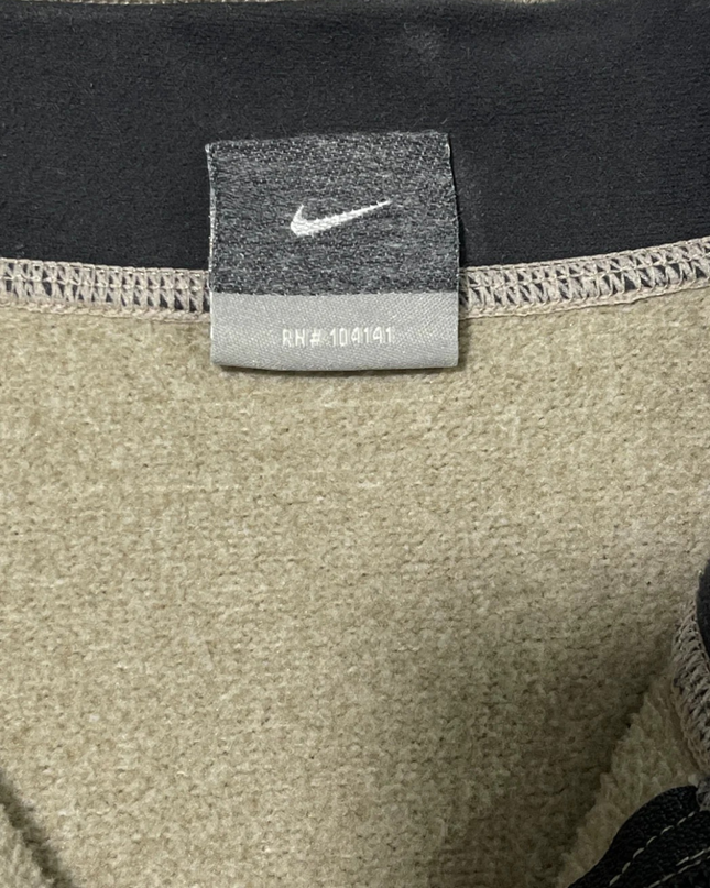 Nike ACG Beige 1/4 Zip Textured Fleece Sweater