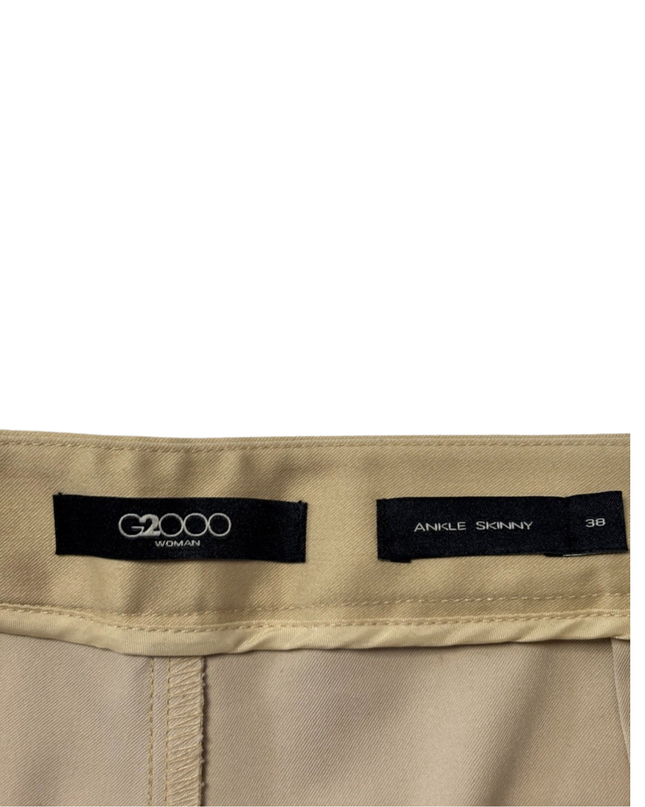 G2000 Beige Ankle Skinny Trousers