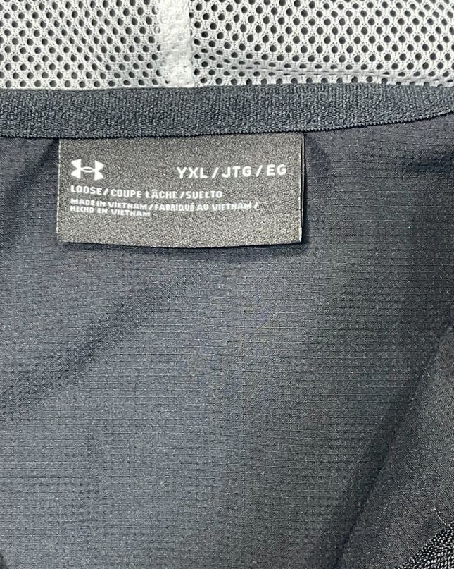 Under Armour Black Hooded Windbreaker Jacket
