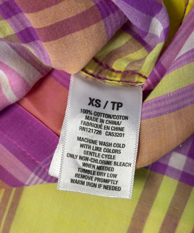 Aeropostale Multicolor Plaid Button-Down Shirt