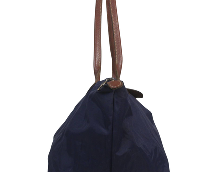 Longchamp Navy Blue Le Pliage Large Shoulder Tote Bag