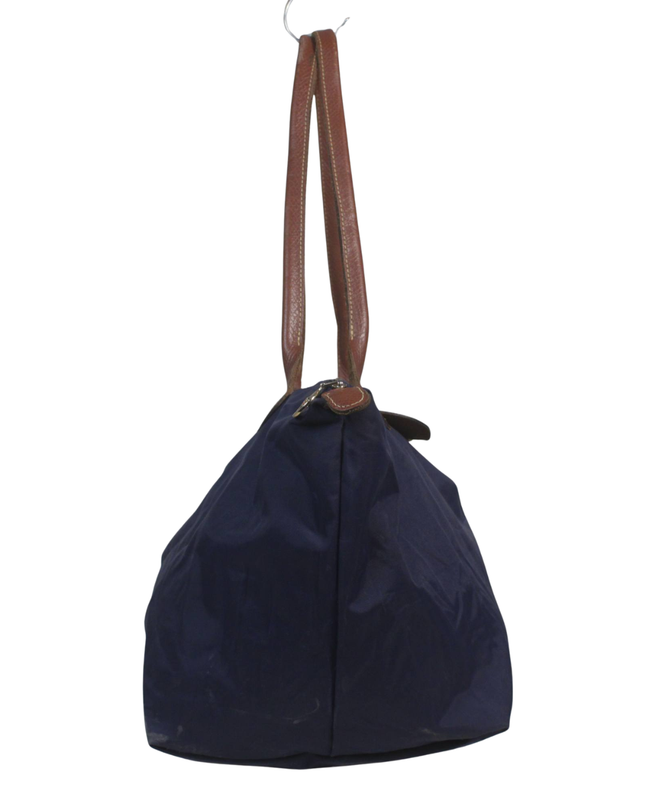 Longchamp Navy Blue Le Pliage Large Shoulder Tote Bag