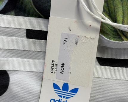 Adidas Multicolor Polka Dot & Tropical Toucan T-Shirt W/Tags