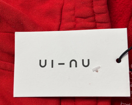 nu-in Red Sustainable Cotton Sweat Shorts W/Tags