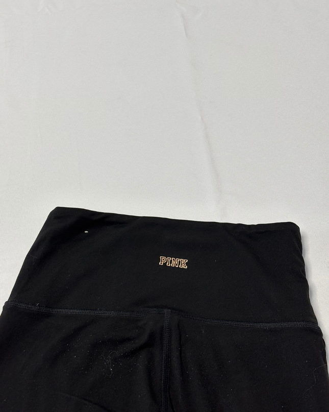 PINK Victoria's Secret Black Ultimate High Waist Cut-Out Leggings
