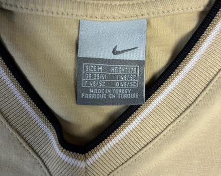 Nike Beige V-Neck T-Shirt
