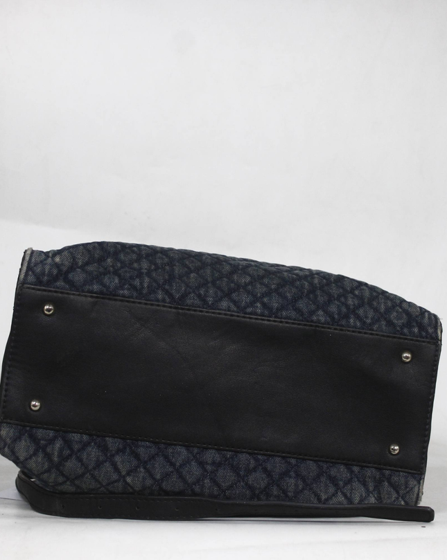 Guess Blue Quilted Denim Shoulder Bag