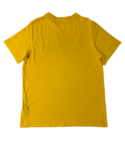 Nike Just Do It Yellow Graphic Swoosh T-Shirt - M