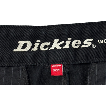 Dickies Black Worker Crop Roll Pants