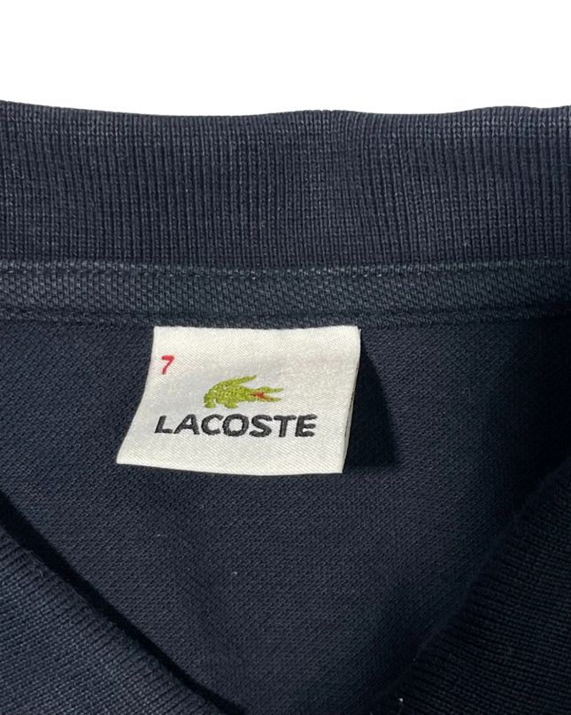 Lacoste Navy Blue Long Sleeve Piqué Polo Shirt