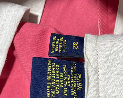 Polo Ralph Lauren Red Classic Fit Cotton Chino Shorts