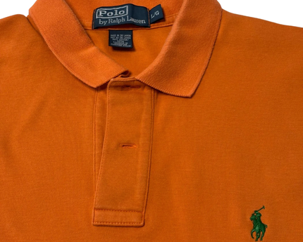 Polo by Ralph Lauren Men's Orange Classic Fit Polo Shirt
