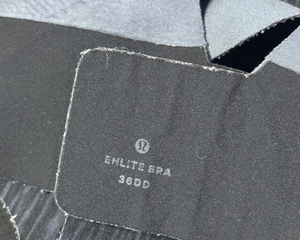 Lululemon Dark Grey Heathered Enlite Bra High Support Sports Bra