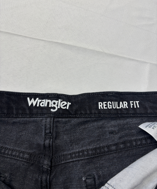 Wrangler Black Regular Fit Jeans