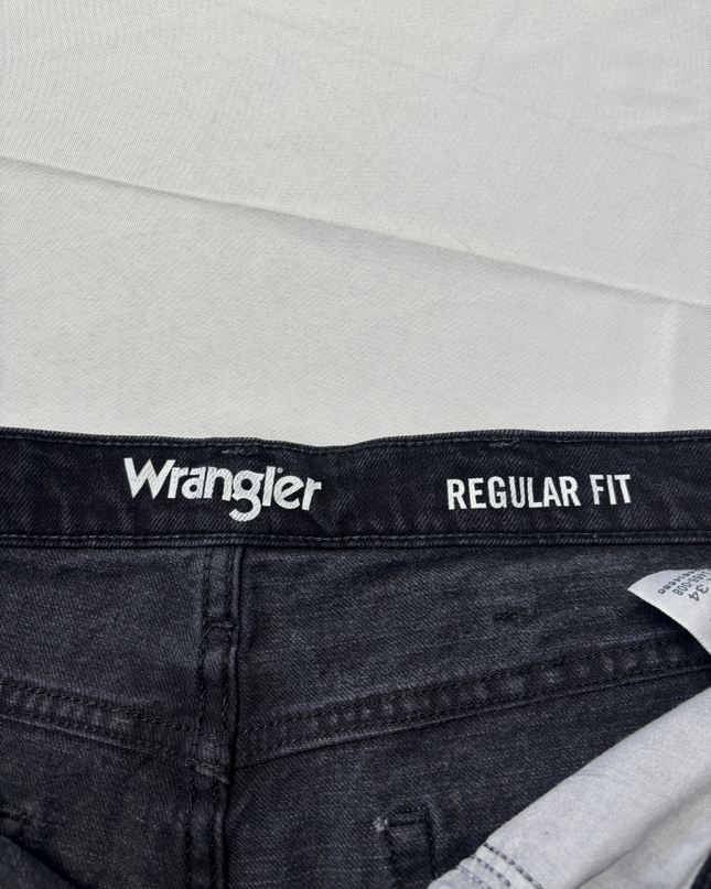 Wrangler Black Regular Fit Jeans