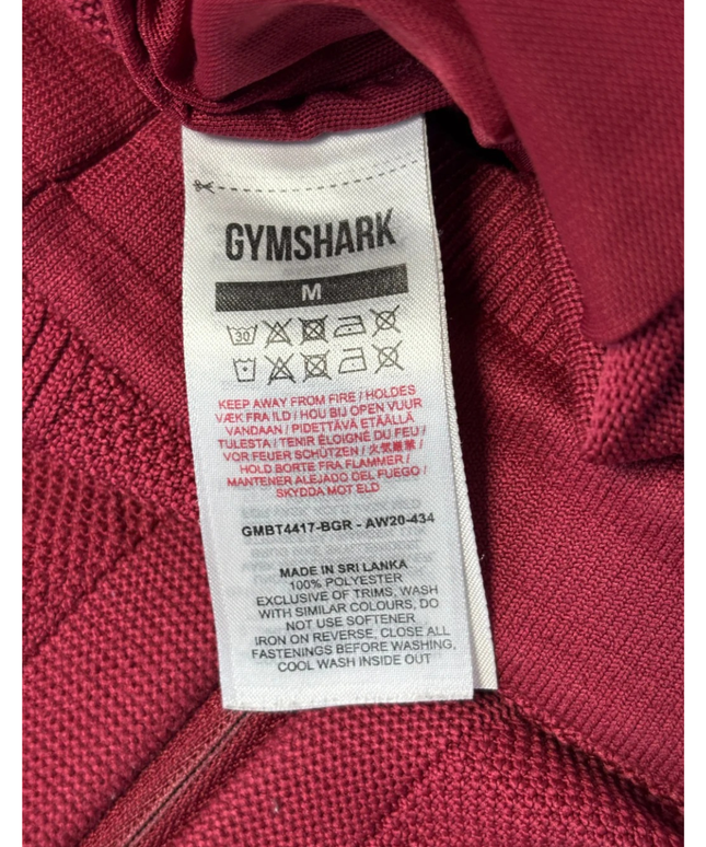 Gymshark Burgundy Tapered Performance Joggers